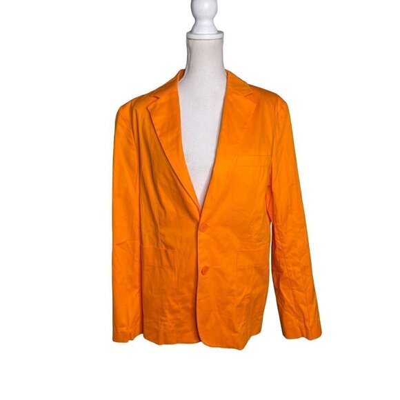 Bobblehaus x Dave & Busters Collab Signature Cotton Suit Jacket Bright Orange Me - Picture 4 of 12